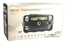 Load image into Gallery viewer, Eton FR1000 Self Powered Hand Crank AM/FM/NOAA Weather/2 Way GMRS Clock Radio