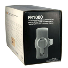 Load image into Gallery viewer, Eton FR1000 Self Powered Hand Crank AM/FM/NOAA Weather/2 Way GMRS Clock Radio