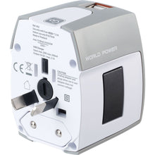 Load image into Gallery viewer, Go Travel Worldwide Adapter + 2 USB's
