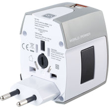 Load image into Gallery viewer, Go Travel Worldwide Adapter + 2 USB's