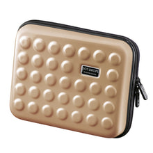 Load image into Gallery viewer, Angled front view of champagne colored case.