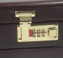 Load image into Gallery viewer, Leather 4-5" Expandable Burgundy Attaché
