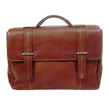 Load image into Gallery viewer, Hermosa Leather Flapover Laptop Brief