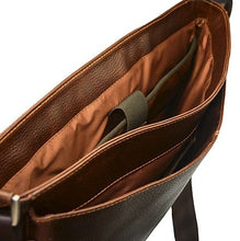 Load image into Gallery viewer, Classico Black Tumbled Leather Messenger Brief