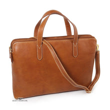 Load image into Gallery viewer, Classico Collection Leather 3-Section Brief