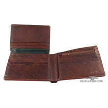 Load image into Gallery viewer, Cheyenne Antique Buffalo RFID Flipper Wallet
