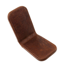 Load image into Gallery viewer, Cheyenne Hand-Stained Water Buffalo Leather Magnetic Money Clip