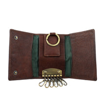 Load image into Gallery viewer, Hand-Stained Water Buffalo Leather 6-Hook Key Case