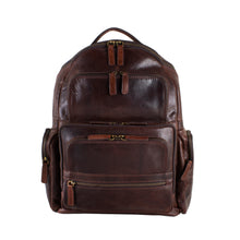Load image into Gallery viewer, Cheyenne Hand-Stained Water Buffalo Deluxe Laptop Backpack
