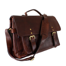 Load image into Gallery viewer, Cheyenne Hand-Stained Water Buffalo Dispatch Flap Brief