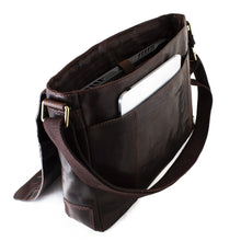 Load image into Gallery viewer, Cheyenne Hand-Stained Water Buffalo Messenger Bag