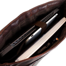 Load image into Gallery viewer, Cheyenne Hand-Stained Water Buffalo Messenger Bag