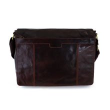 Load image into Gallery viewer, Cheyenne Hand-Stained Water Buffalo Messenger Bag