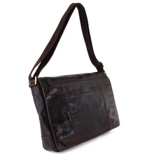 Load image into Gallery viewer, Cheyenne Hand-Stained Water Buffalo Messenger Bag