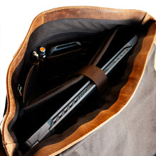 Load image into Gallery viewer, Chap Leather Messenger Bag