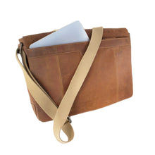 Load image into Gallery viewer, Chap Leather Messenger Bag