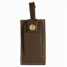Load image into Gallery viewer, Dorado Leather Luggage Tag - Brown
Front Image shown in Brown with snap closure ID.