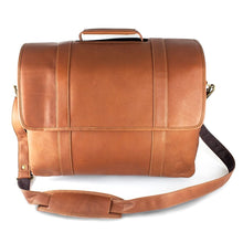 Load image into Gallery viewer, DayTrekr Flap Leather Laptop Brief
