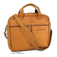 Load image into Gallery viewer, DayTrekr Leather Slim Laptop Brief