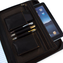 Load image into Gallery viewer, DAYTREKR LEATHER ZIP PORTFOLIO