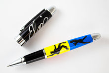 Load image into Gallery viewer, View of the rollerball pen with the cap placed next to it. Set on a white background.