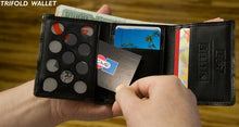 Load image into Gallery viewer, ACME Persia Minor Trifold Wallet, opened.