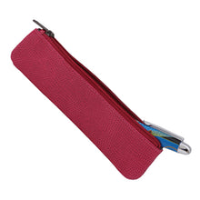 Load image into Gallery viewer, Hot Pink Lizard Embossed Leather Single Pen Case
