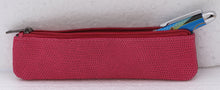 Load image into Gallery viewer, Hot Pink Lizard Embossed Leather Single Pen Case