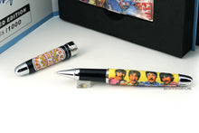 Load image into Gallery viewer, Close up to the Sergeant Pepper Rollerball Pen with the cap placed next to it. Set on a white background.