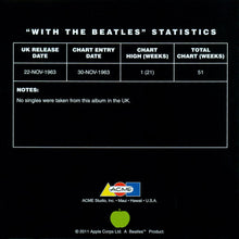 Load image into Gallery viewer, "With The Beatles" Album statistics