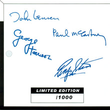 Load image into Gallery viewer, View of the printed signatures featured inside the presentation box.