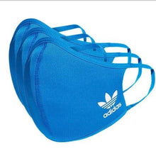 Load image into Gallery viewer, Adidas Face Mask in Blue (Pack of 3)