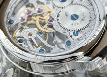 Load image into Gallery viewer, Close up to the case. The engravings read: SWISS MADE, 5 ATM, SAPPHIRE