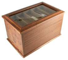Load image into Gallery viewer, Angled back view of the watch chest. Set on a white background.