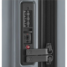 Load image into Gallery viewer, Close up to the side panel's TSA approved three-digit combination lock.