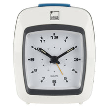 Load image into Gallery viewer, Front face view of the white analog clock.
