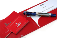 Load image into Gallery viewer, Ancora Amalfi Limited Edition Fountain Pen with Documents. Set on a white background.