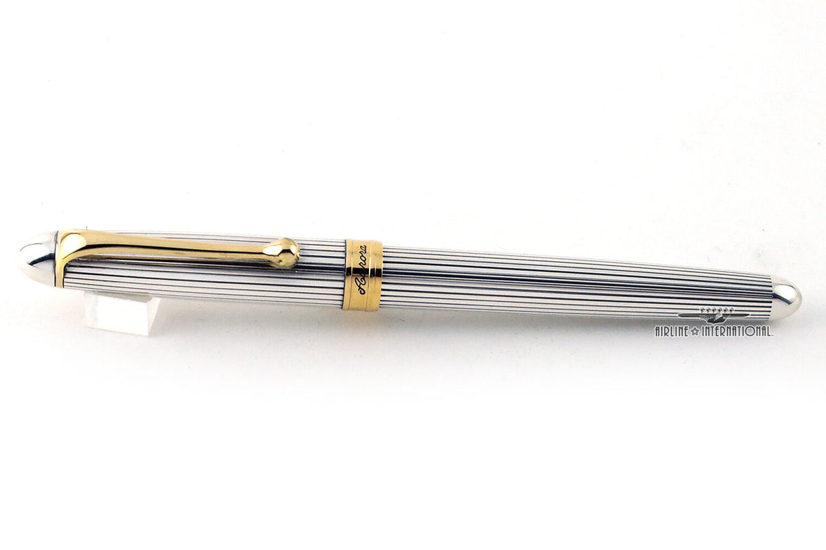 Aurora Argento Massiccio Collection Silver Fountain Pen | Airline Intl