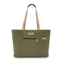 Load image into Gallery viewer, Briggs & Riley Baseline Travel Tote - Olive
Image of Front Panel View
Height	     Width	     Depth	     Weight
US	13 in.      21 in.       7.5 in.     1.6 lbs.
EU	33 cm    53.3 cm	19.1 cm	0.7 kg