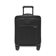 Load image into Gallery viewer, Briggs & Riley Baseline Compact Carry-On Spinner - Black
Image of Front Panel View
Height Width Depth Weight
US 19 in. 14 in. 9 in. 9 lbs.
EU 48.3 cm 35.6 cm 22.9 cm 4.1 kg