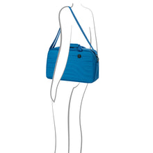 Load image into Gallery viewer, The bag being held by a drawn model on a white background.
