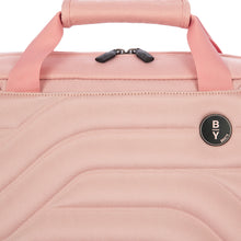 Load image into Gallery viewer, Close up to the duffle bag's front and handle area.