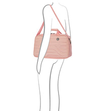 Load image into Gallery viewer, The duffle bag being held by a hand-drawn model.