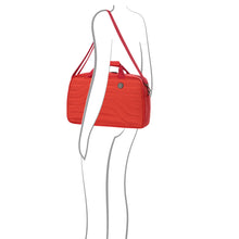 Load image into Gallery viewer, The duffle being used on a drawn model.