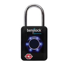 Load image into Gallery viewer, Front view of the black Benji Lock.