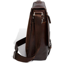 Load image into Gallery viewer, Boconi Tyler Tumbled Leather Expandable Messenger Bag
