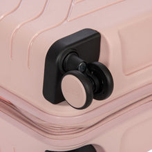 Load image into Gallery viewer, Close up to the suitcase's spinner wheel.