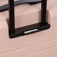 Load image into Gallery viewer, Close up to the bottom of the retractable handle. This has a hidden compartment where you can write your contact information.