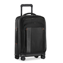 Load image into Gallery viewer, Briggs & Riley ZDX 22" Carry-On Expandable Spinner - Black
Image of Front Angled View
Dimensions:  22 x 14 x 9" (exp. to 11")
Weight:           7.4 lbs.