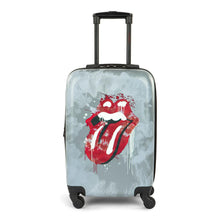Load image into Gallery viewer, Rolling Stones Grey Tie Dye Carry-On Luggage